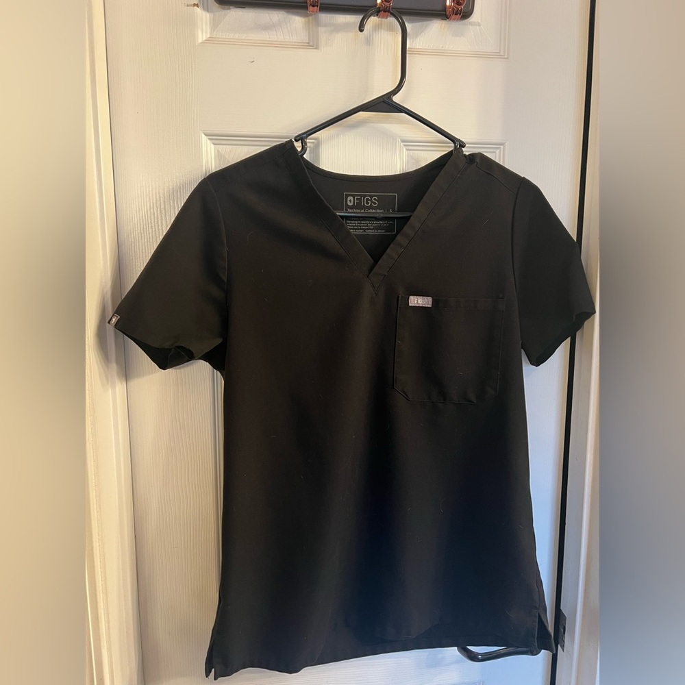 Figs women’s Catarina one pocket black scrub top